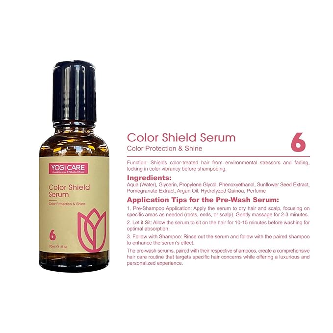 Aroma Therapy Pre-Wash Hair Oil Serum 30ml / 1 Fl.oz (Color Protection & Shine)