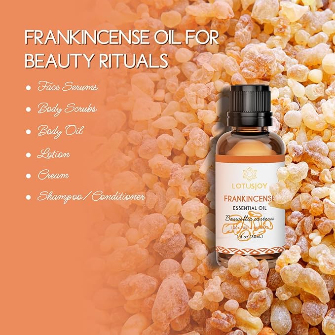 Frankincense Essential Oil – 100% Pure Aromatherapy Oil for Diffuser, Candle, Soap Making, DIY Use – 1 oz