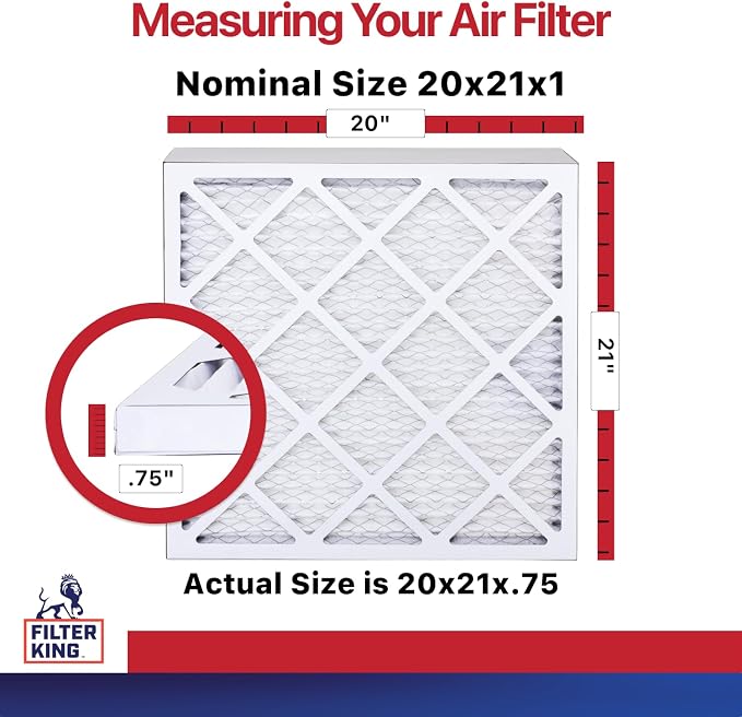 Filter King 20x21x1 Air Filter | 4-PACK | MERV 11 HVAC Pleated A/C Furnace - Image 2