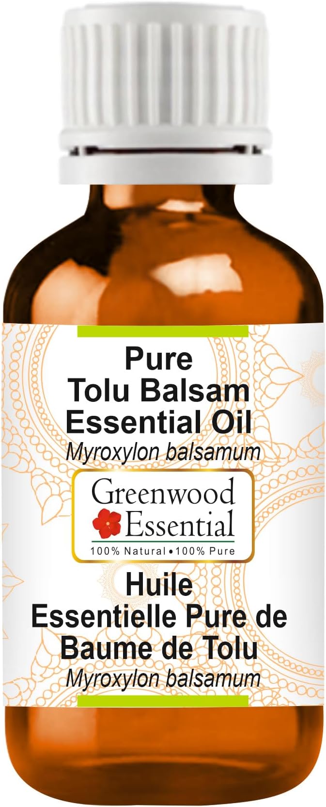 Greenwood Essential Tolu Balsam Essential Oil (Myroxylon balsamum) Pure | Viscous Texture | Rich Aroma | Unisex | All Skin Types |Natural Extract Steam Distilled 10ml (0.33 oz)
