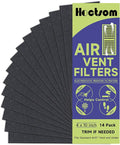 Air Vent Filter 4 x 10 Inch 14-Pack Activated Charcoal, Air Vent Floor Heater by Hoctsom