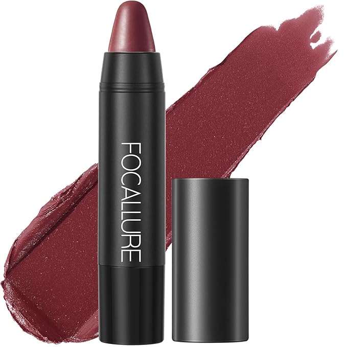 FOCALLURE Ultra Chic Lipstick,Rich Vitamin E Lip Crayon,Lightweight Color without Drying or Fading,Long Lasting Waterproof Lips Makeup,STIZZA