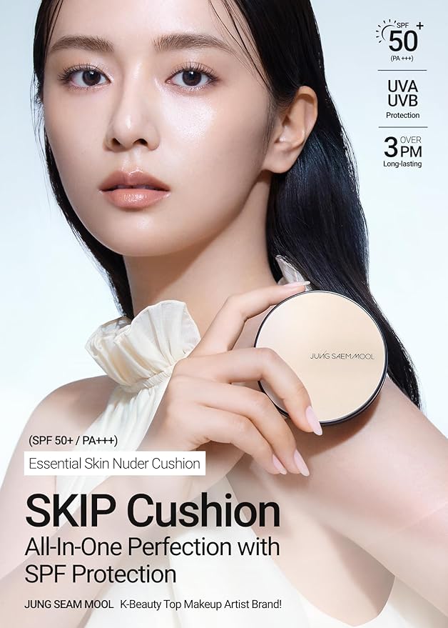 JUNG SAEM MOOL [ SPF ] Essential Skin Nuder Cushion (21 Medium) | Refill Not Included (0.49 Fl Oz) | SPF50 Broad Spectrum | Natural Finish | Makeup Artist Brand