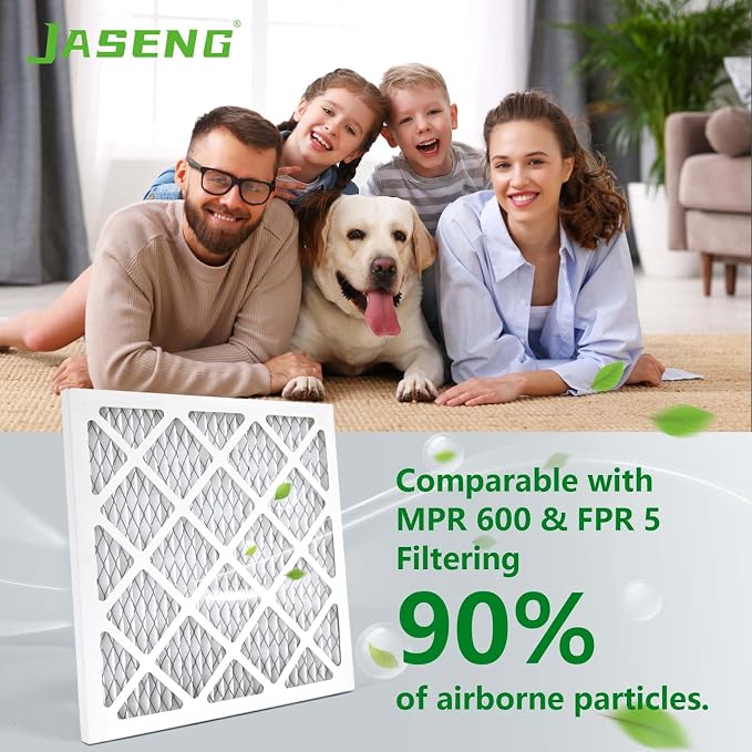 10x10x1 Furnace Air Filters 6 Pack, MERV 8 MPR 600 & FPR 5 Filtering, HVAC Air - Image 2