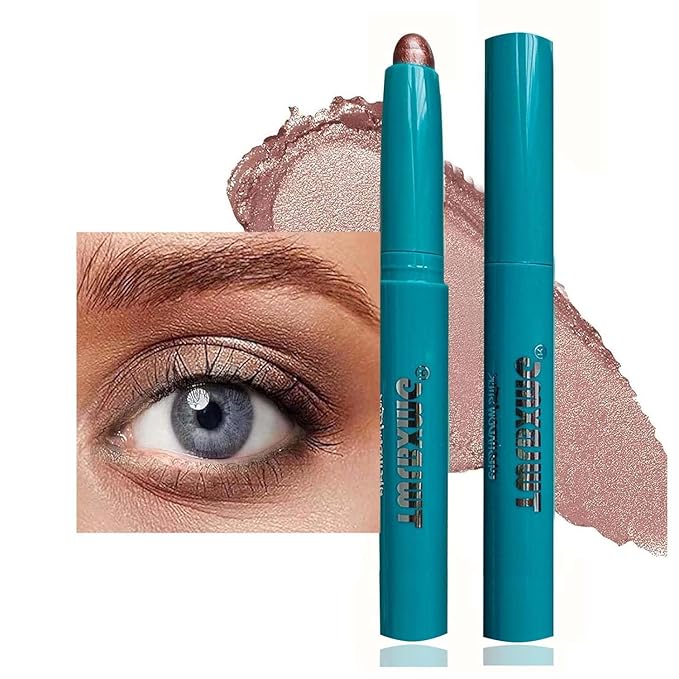 Eyeshadow Stick Eye Shadow Brightener Stick Eyeliner Pencil Cream Shimmer Glitter Smooth Eyeshadow Stick Pencil Nude Korea Primer Highlighter Natural Waterproof Long Lasting Mauve Taupe Shimmer # 04