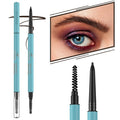 TurritopsisD Ultra-thin Brow Pencil (2-Pack Light Brown) Eyebrow Pencil Waterproof Smudge-proof Precise Fine-tip Ultra-slim Built-in Soft Spoolie Brush