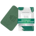 Oars + Alps Peppermint Charcoal Exfoliating Men's Bar Soap, Dermatologist Tested and Made with Clean Ingredients, Travel Size, 1 Pack, 6 Oz