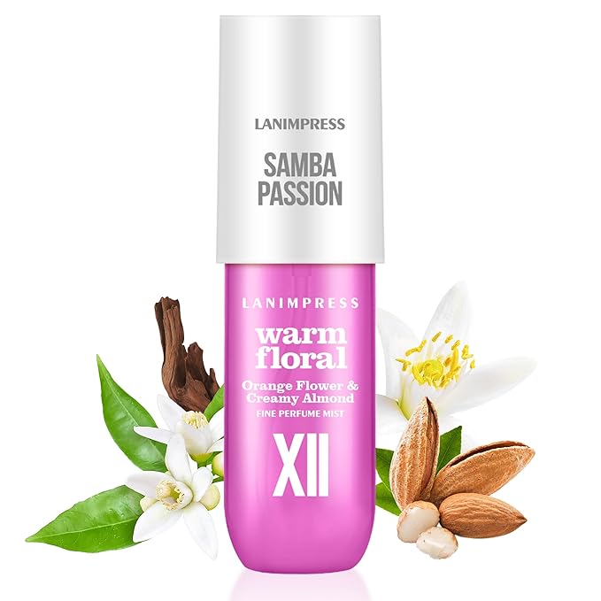 Perfume - No.12，Body Spray For Women（Eau De Perfum） Hair & Body Fragrance Mist -（Orange Flower +Creamy Almond ） Perfumes For Women（3 fl oz）