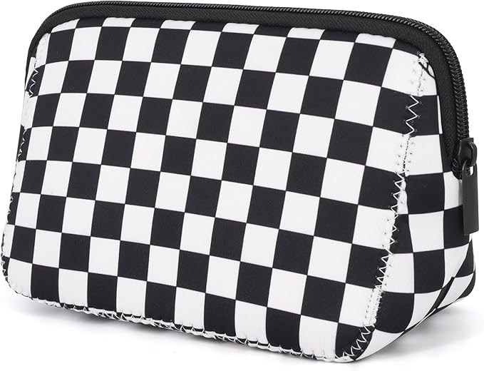 Cosmetic Bag Waterproof Neoprene Zipper Pouch Travel Portable Toiletry Makeup Bags Organizer Case for Women and Girls