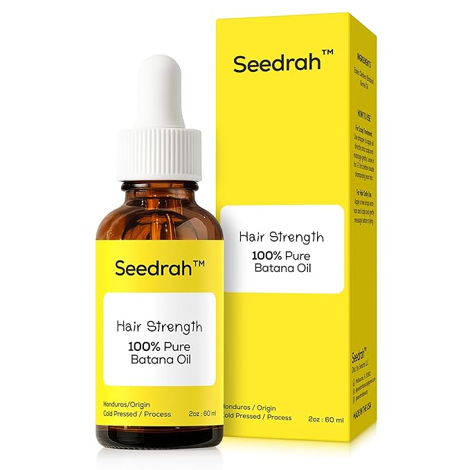 Batana Oil for Hair Growth, 100% Pure & natural Batana Oil from Honduras, helps Prevent Hair Loss, Eliminate Split Ends for Men & Women|For All Hair Types - 2 fl oz
