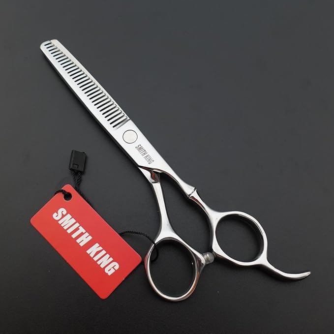 6.0 Inches Professional hair cutting thinning scissors set with razor (Silver)