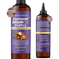 Natural Riches Moroccan Argan Oil Purple, Anti-Brass Hair Treatment with Linseed Extract for Silver Blonde Platinum Hair removes Yellow & Brass tones. Grey Highlighted Hair 8 fl oz