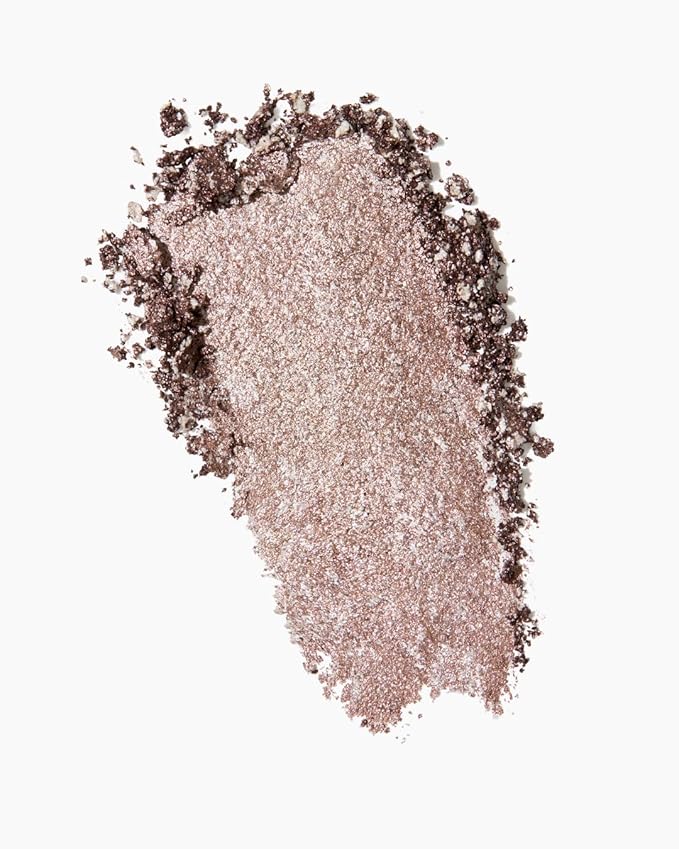 MAKE Beauty Multi-Chromatic Eye Shadow. Metal Reflecting Luminous Foil Finish Creamy, Buildable, Dimensional Long-wear, Crease-proof Powder Eyeshadow, Multichrome Shade - Quartz, Taupe