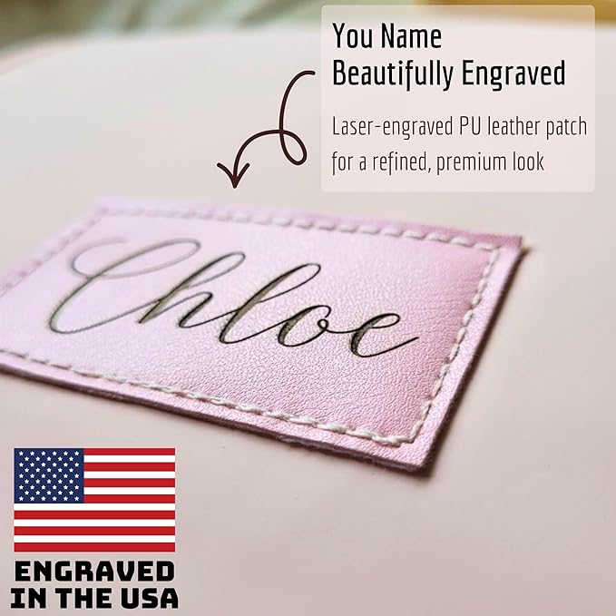 Custom Travel Toiletry Bag for Women, Personalized Vegan Leather Makeup Bag with Hanging Hook, Unique Bridesmaid Gifts, Wedding Gifts, Travel Containers, Womens gifts for Birthday