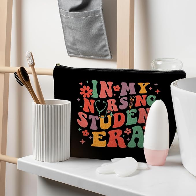 Nursing School Student Gifts, In My Nursing Students Era Makeup Cosmetic Bag, Nursing School Essentials