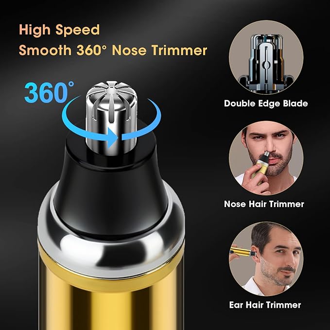Professional Hair Clippers for Men, Cordless Hair Clippers T-Blade Trimmer Nose Hair Trimmer Electric Shaver Set, Haircut Grooming Kit with LED Display, for Barber, Ideal Gift for Him