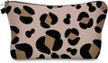 Cute Travel Makeup Bag Cosmetic Bag Small Pouch Gift for Women (Big Leopard)