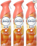 Febreze Air Effects Odor-Eliminating Freshener Peach, 8.8 oz (Pack of 3) 26.4 Fl Oz