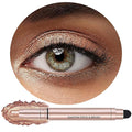 Eyeshadow Stick Makeup, Highlighter Cream Eye Shadow Pencil, Waterproof Hypoallergenic Long Lasting Matte Crayon, Glitter Primer Palette Shimmer Eyeliner Pen, Champagne Shimmer