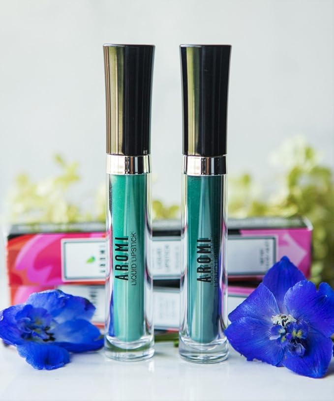 Aromi Matte Liquid Lipstick | Long Wear, Bright Green Lip Color, Vegan + Cruelty-free, Unique Shade for Women, Waterproof (Jade Green)