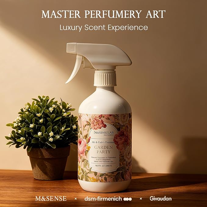 ‌M&SENSE Air & Fabric & Pet Odor Eliminator Spray - 16.9oz Large Size Natural Safe Air Freshener Lavender Scented Deodorizer for Home Eliminates Smoke Musty Smells Calming Scent for Bedtime Relaxation
