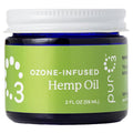 PurO3 Fully Ozonated Hemp Oil - Pure, Natural, Skin Care for Face & Body from Ozonated, Oxygenated Hemp Oil - Glass Jar, 2 oz