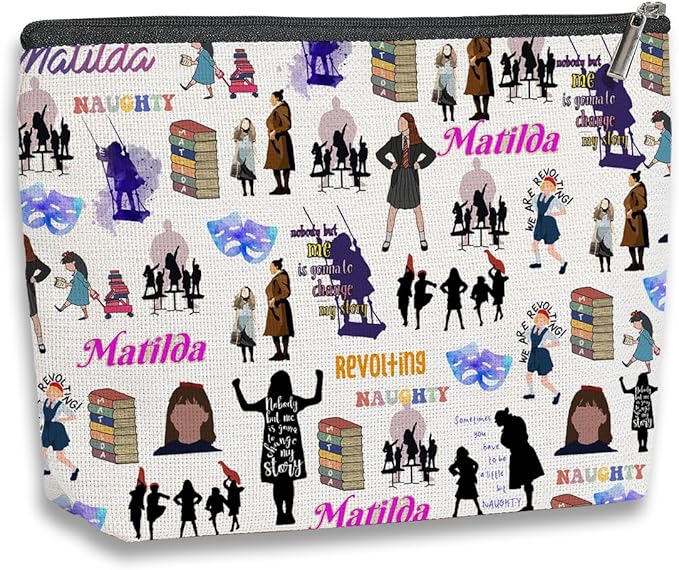 Musical Inspired Gift Television Gift Comedy Tragedy Mask Theatre Drama Cosmetic Bag Musical Theatre Gift Travel Toiletry Makeup Organizer Zipper Pouch