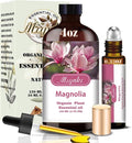 Magnolia Fragrance Oil-Magnolia Essential Oil 4.33oz (130ml)-100% Pure Natural Scent for Diffusers, Candles, Soap Making & Aromatherapy-Relaxing Home & Gift Essential Oil for Bath, Massage