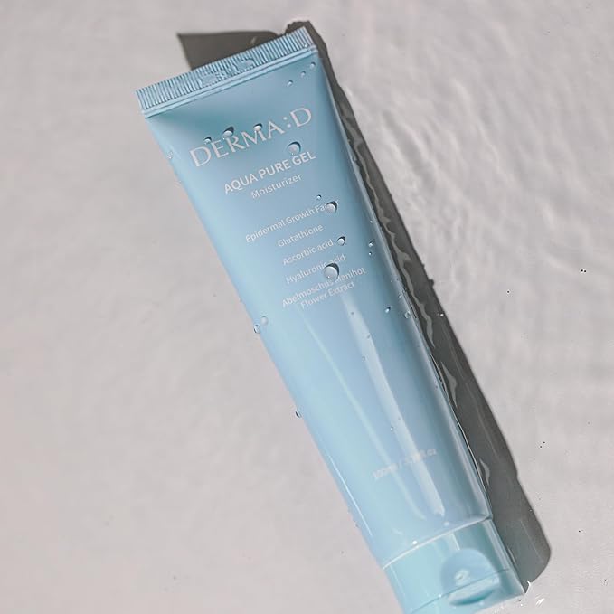 Aqua Pure Gel – Oil-Free Water-Based Korean Facial Moisturizer with Hyaluronic Acid, EGF & Glutathione – Lightweight Hydrating Gel Cream for Oily, Combination & Sensitive Skin