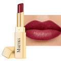 Dark Red Moisture Lipstick for Women Hydrate Tinted Lip Balm for Dry Cracked Lips Glossy Blackberry Lip Color Juicy Finish, MA074 Wine Radio