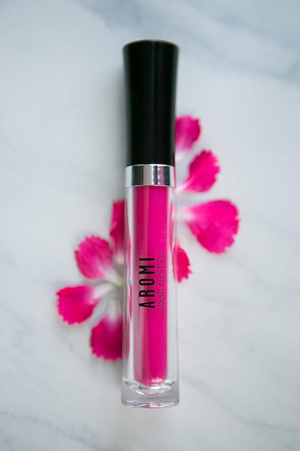 Aromi Neon Magenta Liquid Lipstick | Bright, Hot Pink Lip Color for Women, Vegan, Long-lasting, Long Wear (Electric Orchid)