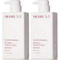 MEDIX Fragrance Free Retinol Face Moisturizer & Body Lotion Crepey Skin Care Treatment | Anti Aging Firming Retinol Cream For Face Targets Loose Crepe Skin, Wrinkles, & Fine Lines, 15 Fl Oz, 2-Pack