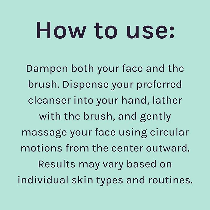 LOLLIPOP Dual-Sided Facial Cleansing Brush | Handle Size Silicone Face Exfoliator and Soft Fiber Cleanser | Manual Face Scrubber for Pores, Makeup Removal, Blackhead and Skincare Routine, Bubblegum