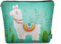 Makeup Bag Llama Makeup Bags For Purse Pouch, Funny Llama Alpaca Cactus Floral Green Travel Toiletry Bag Cosmetic Bag Makeup Bags Flax Makeup Organizer Bag Pencil Pouch For Man Woman