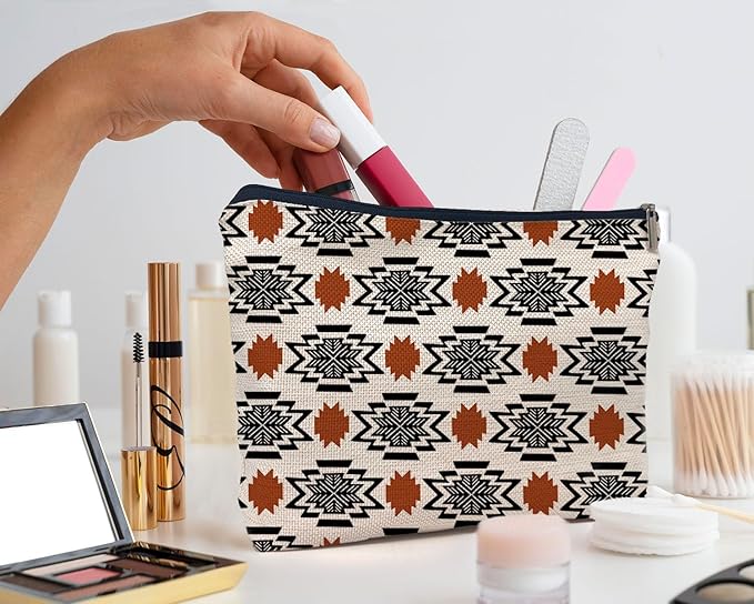 IWXYI Western Makeup Bags With Zipper - Travel Toiletry Gifts For Women