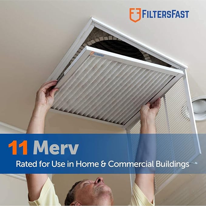 Filters Fast 10x10x1 Air Filter MERV 11, Made in the USA, Actual Size: - Image 2