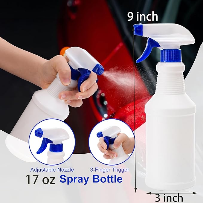 TOPZEA 25 PCS Car Window Tint Application Tools Kit, Easy-to-Use Vehicle Window Tinting Tools Glass Protective Film Installation Kits Includes 17oz Spray Bottle, Vinyl Wrap Squeegees, Knifes for Home
