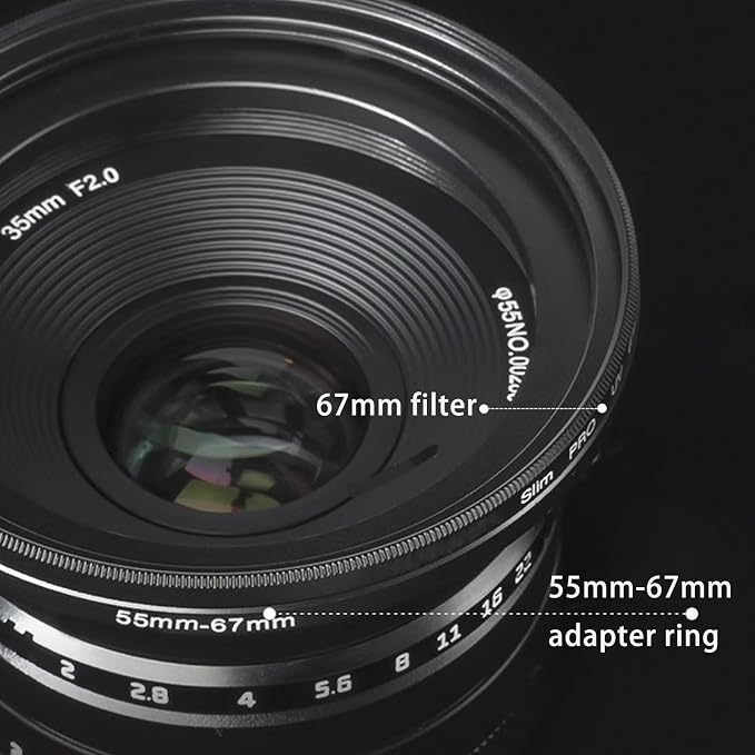 49mm Lens to 52mm Camera Lens Adapter 49mm to 52mm Step Up Ring Adapter Ring - Image 3