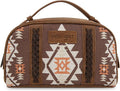 Montana West Wrangler Makeup Bags for Women Portable Aztec Toiletry Bag Southwestern Travel Cosmetic Organizer for Gift