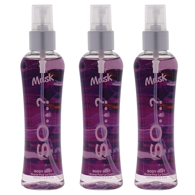 So...? Musk Body Mist for Women - 3.5 oz Body Mist - Pack of 3