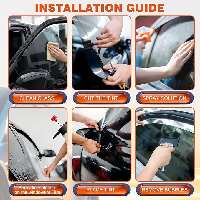 Car Window Tint Film-35% VLT Premium Cabon Tinting Roll | 24IN x 25FT| UV Shielding| Heat Resistance| Enhanced Privacy| Scratch Resistant| Professional Quality Window Tint Film for Auto