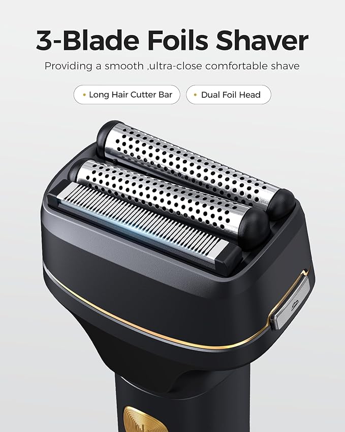 GLAKER Hair Clippers for Men Professional, Cordless Clippers for Hair Cutting, Mens Bear Trimmer, Electric Razor Barber Clippers Hair Trimmer, Gifts for Men