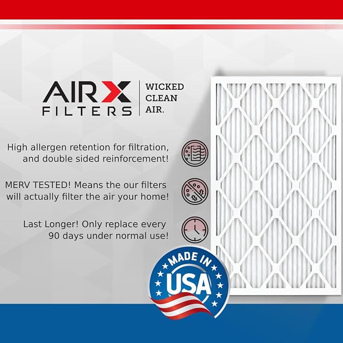 AIRX FILTERS WICKED CLEAN AIR. 14x25x2 Air Filter MERV 13 Electrostatic Pleated - Image 3