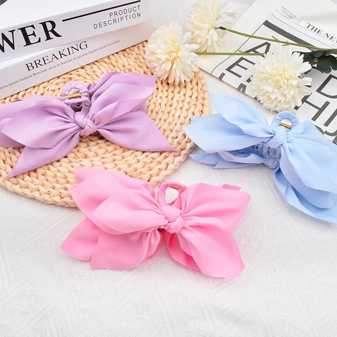 Bow Claw Clips Hair Clips Big Hair Bows for Women Butterfly Styling Large Hair Clips for Thick Hair for Girls Hair Accessories for Teen 3PC