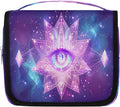 Travel Toiletry Bag for Women & Men Galaxy Evil Eye Hanging Cosmetic Organizer Portable Waterproof Makeup Case Make Up Bag with Compartments Travel Essentials for Bathroom Shower