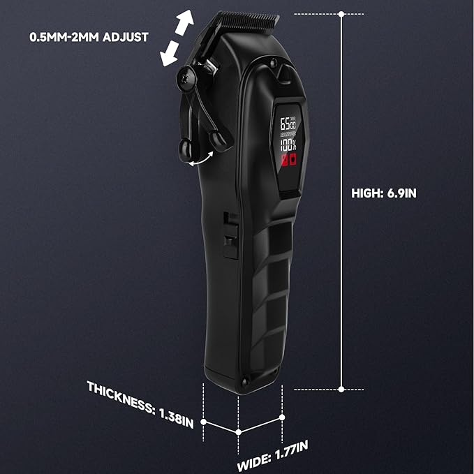 Hair Clippers for Men Professional Hair Trimmer Cordless Rechargeable Powerful Beard Trimmer Hair Cutting Grooming Tool