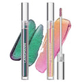 Jolilab Metallic Liquid Chameleon Eyeshadow, Multi-Dimensional Eye Looks, Long-lasting Holographic Glitter Multichrome Eyeshadows Makeup (#Peacock+#GX002)