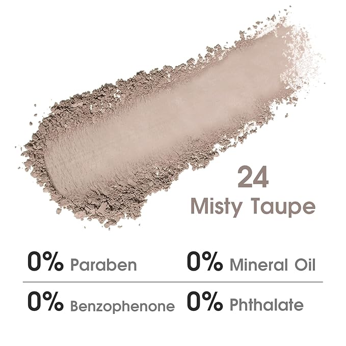 UCANBE Misty Taupe Single Eyeshadow Palette, Neutral Mini Matte Eye Shadow Powder, Highly Pigmented Professional Long-Lasting Waterproof Makeup Pallet for Daily Makeup, Office, Smoky Looks, Contouring