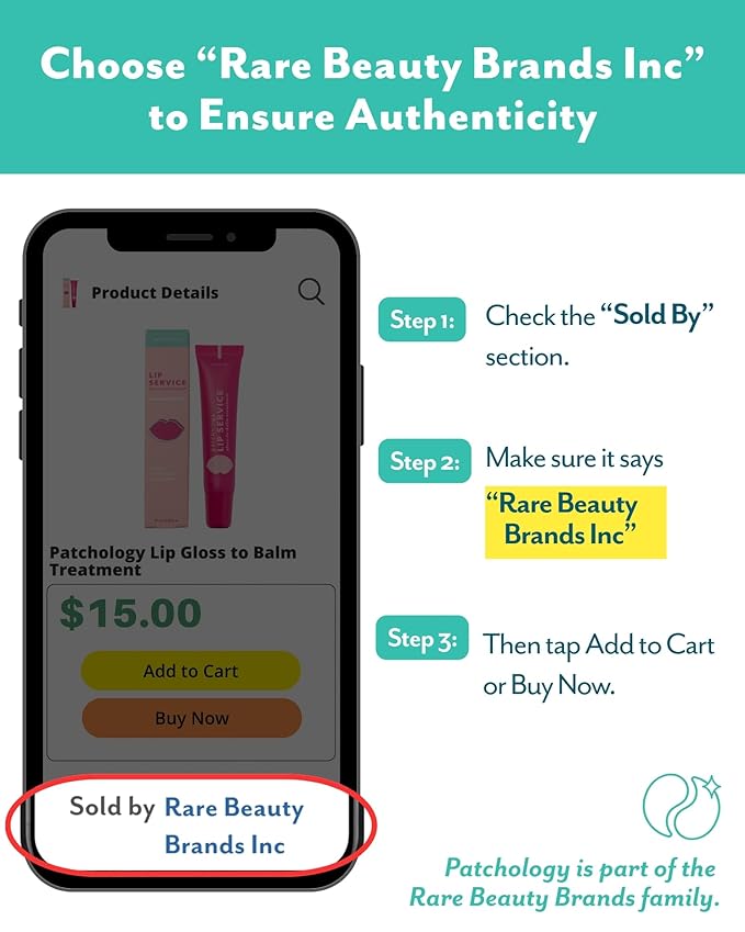 Patchology Lip Gloss for Women - Hydrating Gloss with Aloe, Honey & Goji Berry Oil, Moisturizing Treatment for Cracked Lips, Christmas Gifts for Women & Stocking Stuffers for Teen Girls (Clear, 15ml)