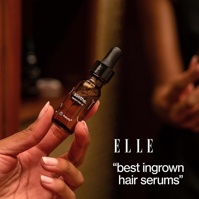 Maude Soothe - Ingrown Hair Treatment & After Shave Oil - Post Shave Skin Care for Legs, Underarms & Sensitive Areas - Safe for Sensitive Skin & Dermatologist Approved (0.5 oz)